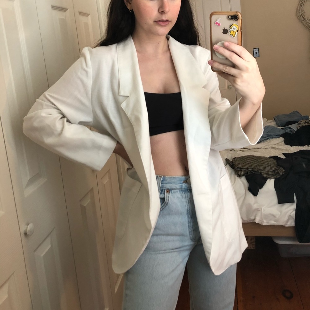 Vintage light-weight white blazer